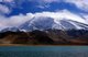 China: Muztagh Ata (Ice Mountain Father) next to Lake Karakul on the Karakoram Highway, Xinjiang